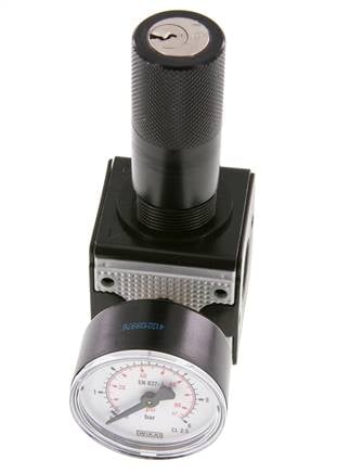 Drukregelaar G1/4'' 2100l/min 0.1-3.0bar/1-44psi Zinkspuitgietcilinder Vergrendeling Multifix 1