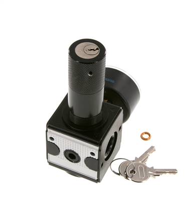 Drukregelaar G3/8'' 2100l/min 0,1-3,0bar/1-44psi Cilinderlock Multifix 1