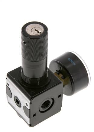 Drukregelaar G1/4'' 2100l/min 0.1-3.0bar/1-44psi Zinkspuitgietcilinder Vergrendeling Multifix 1