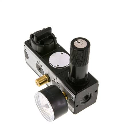 Drukregelaar G1/4'' 2100l/min 0.5-10.0bar/7-145psi Zinkspuitgietwerk Veiligheid Multifix 1