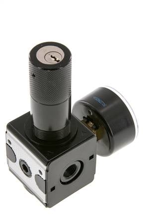 Drukregelaar G1/4'' 2100l/min 0.5-16.0bar/7-232psi Zinkspuitgietcilinder Vergrendeling Multifix 1