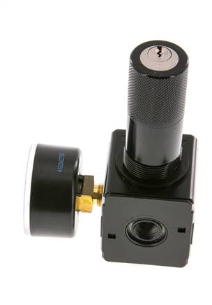 Drukregelaar G1/4'' 2100l/min 0.5-16.0bar/7-232psi Zinkspuitgietcilinder Vergrendeling Multifix 1