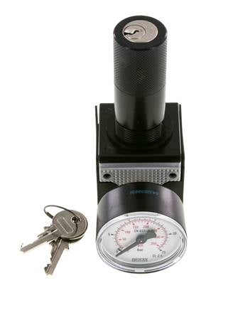 Drukregelaar G3/8'' 2100l/min 0,5-16,0bar/7-232psi Cilinderlock Multifix 1