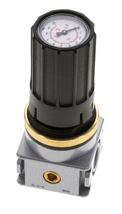 Drukregelaar voor spruitstukassemblage G1/4''&1/8'' 1700l/min 0.2-6.0bar/3-87psi Zinkspuitgiet Multifix 0