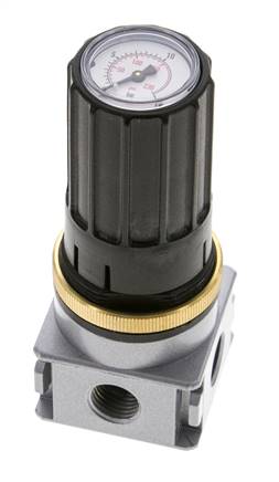 Drukregelaar voor spruitstukassemblage G1/4''&1/8'' 1700l/min 0.5-10.0bar/7-145psi Zinkspuitgiet Multifix 0