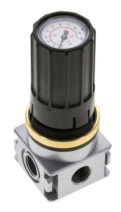 Drukregelaar voor spruitstukassemblage G1/4''&1/8'' 1700l/min 0.2-6.0bar/3-87psi Zinkspuitgiet Multifix 0