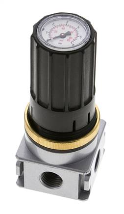 Drukregelaar voor Manifold Assemblage G1/4''&1/8'' 1700l/min 0.1-3.0bar/1-44psi Zinkspuitgiet Multifix 0