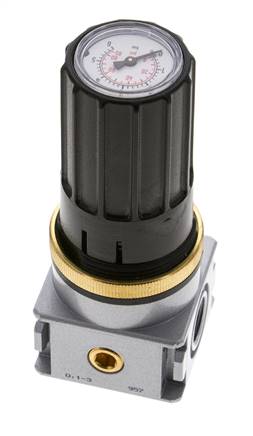 Drukregelaar voor Manifold Assemblage G1/4''&1/8'' 1700l/min 0.1-3.0bar/1-44psi Zinkspuitgiet Multifix 0