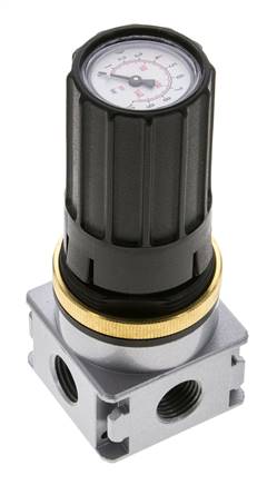 Drukregelaar voor spruitstukassemblage G1/4''&1/8'' 1700l/min 0.2-6.0bar/3-87psi Zinkspuitgiet Multifix 0