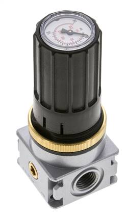 Drukregelaar voor spruitstukassemblage G1/4''&1/8'' 1700l/min 0.5-10.0bar/7-145psi Zinkspuitgiet Multifix 0