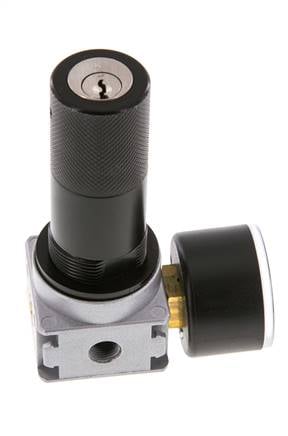 Drukregelaar G1/8'' 1450l/min 0,2-6,0bar/3-87psi 40 mm Manometer Cilinderlock Multifix 0