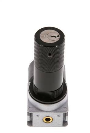 Drukregelaar G1/8'' 1450l/min 0,5-10,0bar/7-145psi 40 mm Manometer Cilinderlock Multifix 0