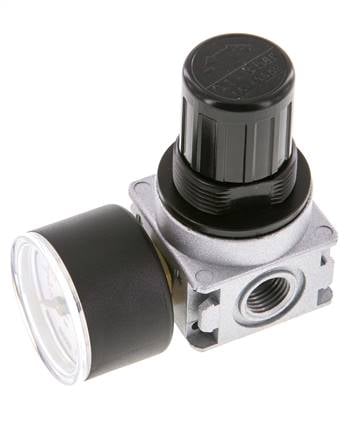 Drukregelaar G1/4'' 1450l/min 0.1-3.0bar/1-44psi Zinkspuitgietwerk 40 mm Manometer Multifix 0