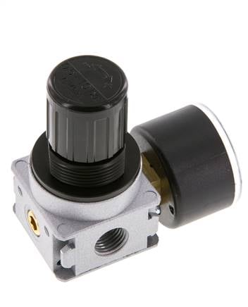 Drukregelaar G1/4'' 1450l/min 0.5-10.0bar/7-145psi Zinkspuitgietwerk 40 mm Manometer Multifix 0