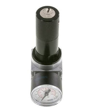Drukregelaar G1/4'' 1450l/min 0.2-6.0bar/3-87psi Zinkspuitgietwerk 40 mm Manometer Cilinderslot Multifix 0