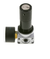 Drukregelaar G1/4'' 1450l/min 0.2-6.0bar/3-87psi Zinkspuitgietwerk 40 mm Manometer Cilinderslot Multifix 0