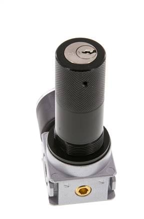 Drukregelaar G1/8'' 1450l/min 0,2-6,0bar/3-87psi 40 mm Manometer Cilinderlock Multifix 0