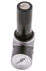 Drukregelaar G1/4'' 1450l/min 0.5-10.0bar/7-145psi Zinkspuitgietwerk 40 mm Manometer Cilinderslot Multifix 0