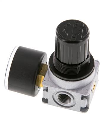 Drukregelaar G1/4'' 1450l/min 0.5-10.0bar/7-145psi Zinkspuitgietwerk 40 mm Manometer Multifix 0