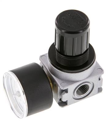 Drukregelaar G1/4'' 1450l/min 0.5-10.0bar/7-145psi Zinkspuitgietwerk 40 mm Manometer Multifix 0