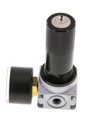 Drukregelaar G1/8'' 1450l/min 0,1-3,0bar/1-44psi 40 mm Manometer Cilinderlock Multifix 0