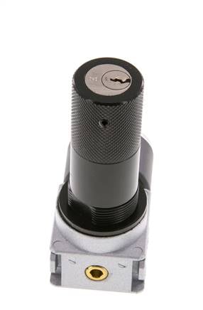 Drukregelaar G1/4'' 1450l/min 0.1-3.0bar/1-44psi Zinkspuitgietwerk 40 mm Manometer Cilinderslot Multifix 0