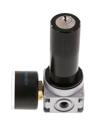 Drukregelaar G1/8'' 1450l/min 0,5-10,0bar/7-145psi 40 mm Manometer Cilinderlock Multifix 0