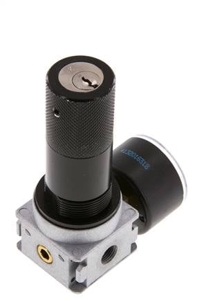 Drukregelaar G1/8'' 1450l/min 0,5-10,0bar/7-145psi 40 mm Manometer Cilinderlock Multifix 0