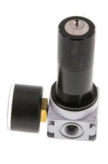 Drukregelaar G1/4'' 1450l/min 0.1-3.0bar/1-44psi Zinkspuitgietwerk 40 mm Manometer Cilinderslot Multifix 0