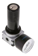 Drukregelaar G1/8'' 1450l/min 0,5-10,0bar/7-145psi 40 mm Manometer Cilinderlock Multifix 0