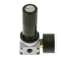 Drukregelaar G1/4'' 1450l/min 0.2-6.0bar/3-87psi Zinkspuitgietwerk 40 mm Manometer Cilinderslot Multifix 0