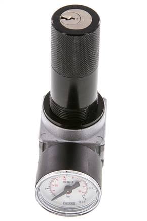 Drukregelaar G1/8'' 1450l/min 0,1-3,0bar/1-44psi 40 mm Manometer Cilinderlock Multifix 0
