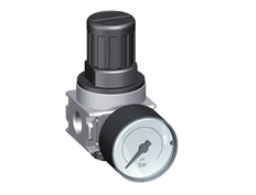 Drukregelaar voor Manifold Assemblage G1/4'' 1450l/min 0.1-3.0bar/1-44psi Zink Spuitgietwerk 40 mm Manometer Cilinderslot Multifix 0