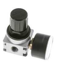 Drukregelaar voor Manifold Assemblage G1/4'' 1450l/min 0.5-10.0bar/7-145psi Zink Spuitgietwerk 40 mm Manometer Multifix 0