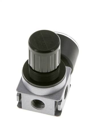 Drukregelaar voor Manifold Assemblage G1/4'' 1450l/min 0.2-6.0bar/3-87psi Zink Spuitgietwerk 40 mm Manometer Multifix 0