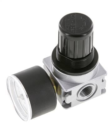 Drukregelaar voor Manifold Assemblage G1/4'' 1450l/min 0.1-3.0bar/1-44psi Zink Spuitgietwerk 40 mm Manometer Multifix 0