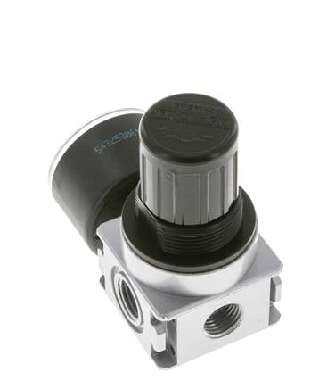 Drukregelaar voor Manifold Assemblage G1/4'' 1450l/min 0.5-10.0bar/7-145psi Zink Spuitgietwerk 40 mm Manometer Multifix 0