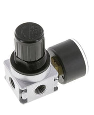 Drukregelaar voor Manifold Assemblage G1/4'' 1450l/min 0.1-3.0bar/1-44psi Zink Spuitgietwerk 40 mm Manometer Multifix 0