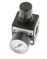 Drukregelaar voor Manifold Assemblage G1/4'' 2250l/min 0.1-3.0bar/1-44psi Zink Spuitgietwerk 40 mm Manometer Multifix 1