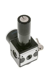 Drukregelaar voor Manifold Assemblage G1/4'' 2250l/min 0.5-10.0bar/7-145psi Zink Spuitgiet 40 mm Manometer Cilinderslot Multifix 1