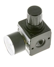 Drukregelaar voor Manifold Assemblage G1/4'' 2250l/min 0.5-16.0bar/7-232psi Zink Spuitgietwerk 40 mm Manometer Multifix 1