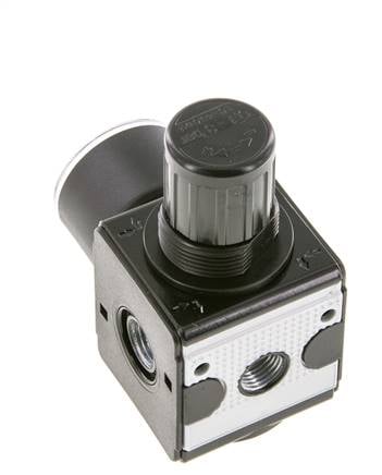 Drukregelaar voor Manifold Assemblage G1/4'' 2250l/min 0.1-3.0bar/1-44psi Zink Spuitgietwerk 40 mm Manometer Multifix 1