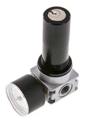 Drukregelaar G1/4'' 600l/min 0,2-6,0bar/3-87psi 40 mm Manometer Cilinderlock Multifix 0