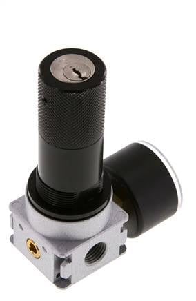 Drukregelaar G1/4'' 600l/min 0,5-10,0bar/7-145psi 40 mm Manometer Cilinderlock Multifix 0