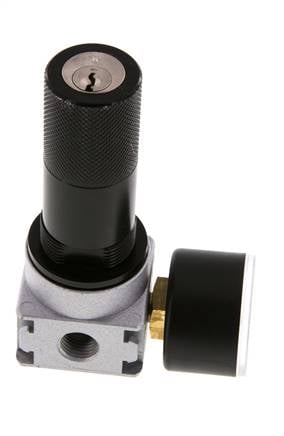 Drukregelaar G1/4'' 600l/min 0,5-10,0bar/7-145psi 40 mm Manometer Cilinderlock Multifix 0