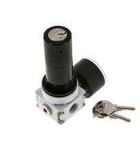 Drukregelaar G1/4'' 700l/min 0,5-10,0bar/7-145psi 40 mm Manometer Cilinderlock Multifix 0