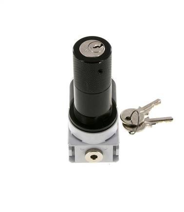 Drukregelaar G1/4'' 700l/min 0,1-3,0bar/1-44psi 40 mm Manometer Cilinderlock Multifix 0