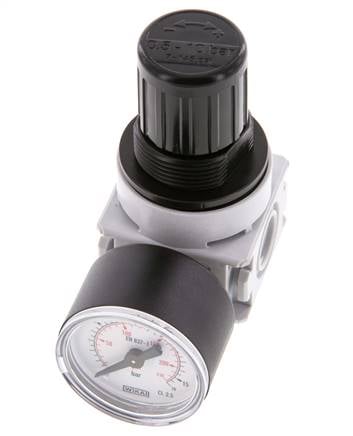 Drukregelaar G1/4'' 700l/min 0,5-10,0bar/7-145psi 40 mm Manometer Multifix 0