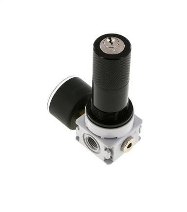 Drukregelaar G1/4'' 700l/min 0,5-10,0bar/7-145psi 40 mm Manometer Cilinderlock Multifix 0