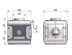 Drukregelaar Pilot Bediend G1'' 17500l/min 0.5-16.0bar/7-232psi Aluminium Multifix 5